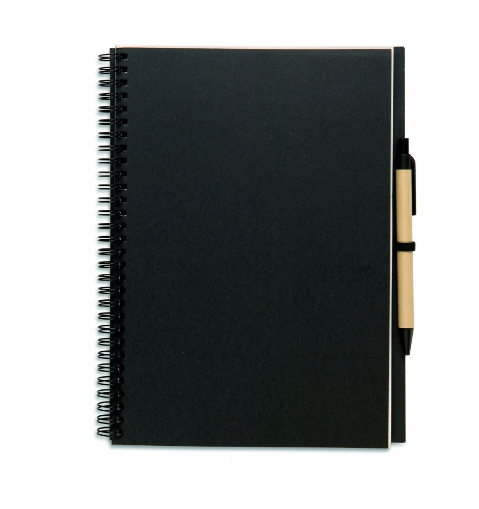 Logo trade promotional products picture of: Recycled notebook with pen